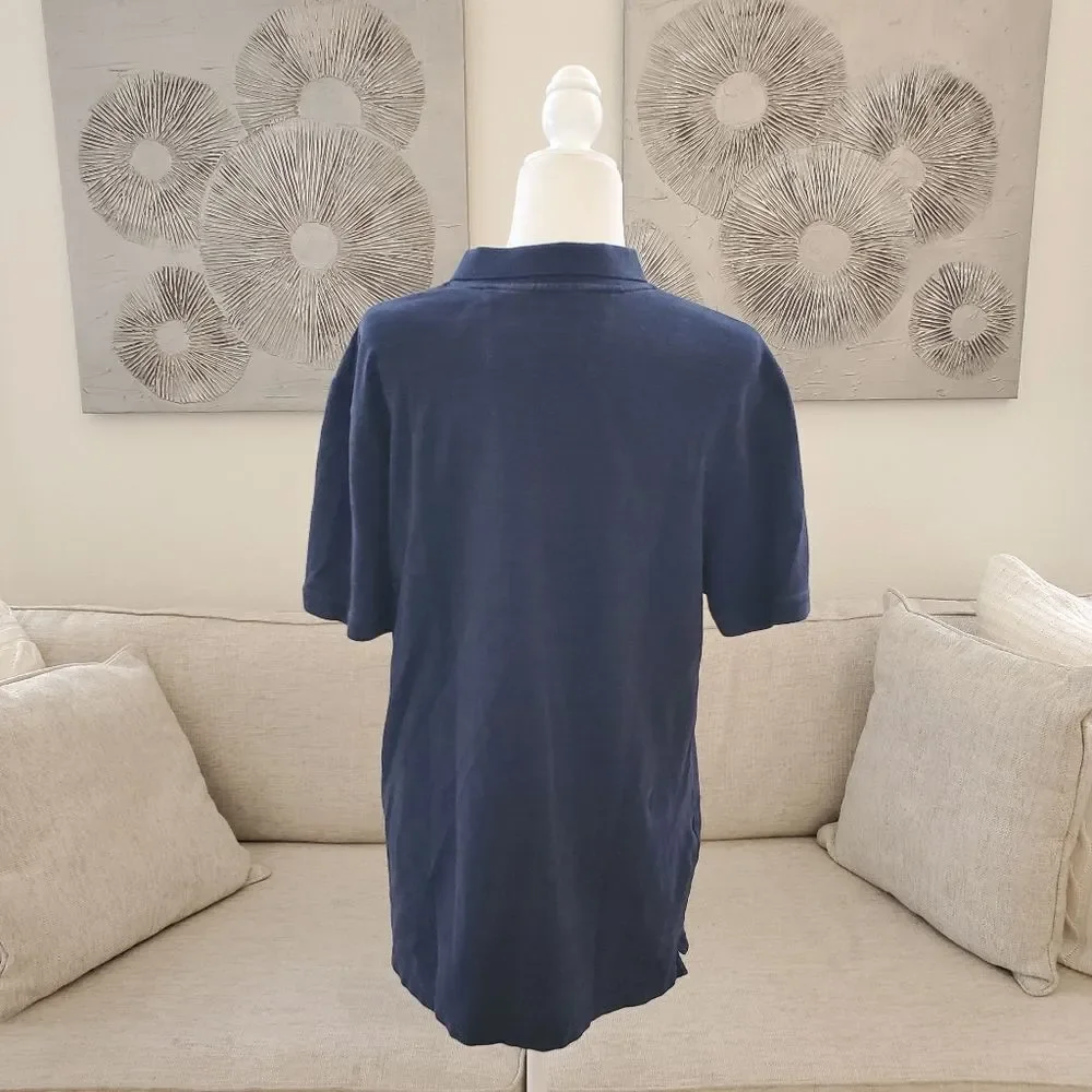 Banana Republic Standard Fit Elephant Logo Polo Shirt sz Lg